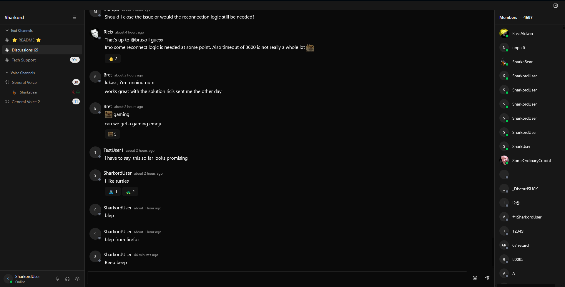 sharkord which is someones like personal discord clone thing???